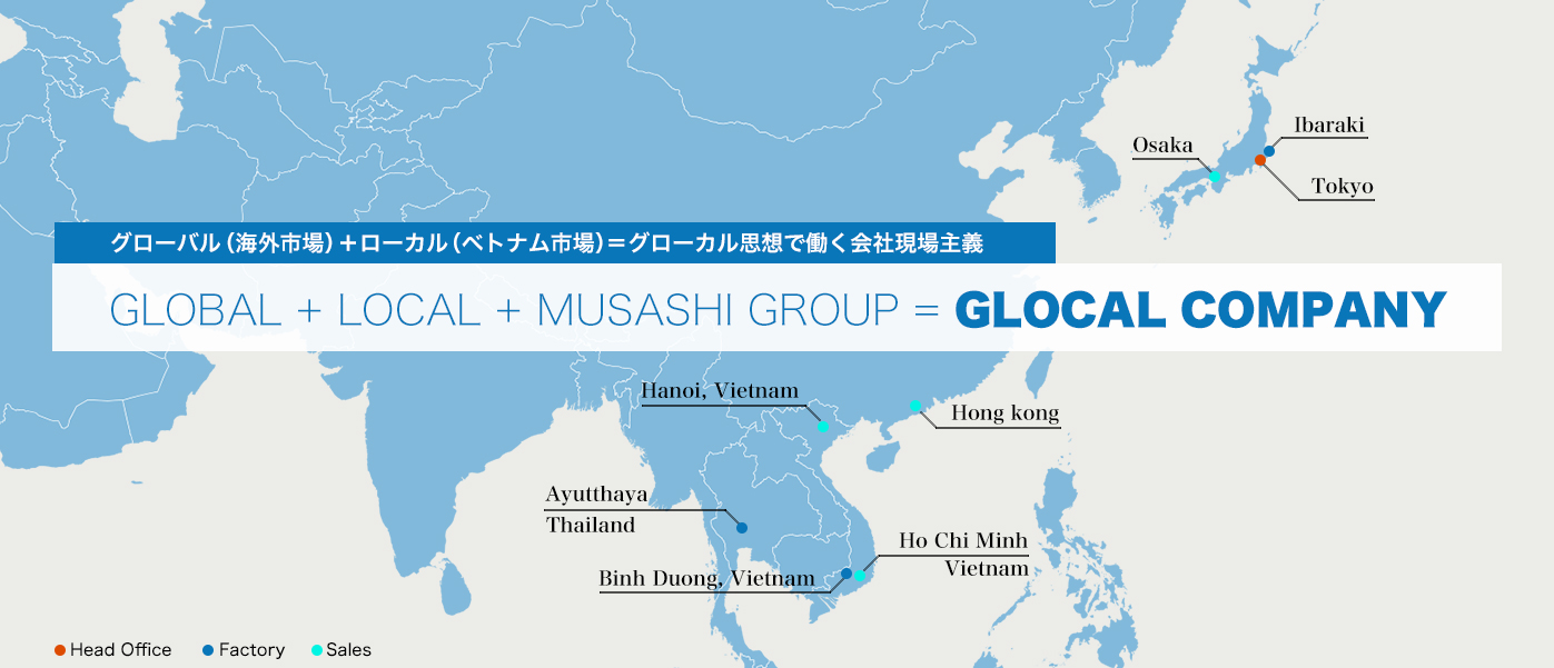 グローバル（海外市場）＋ローカル（ベトナム市場）＝グローカル思想で働く会社現場主義